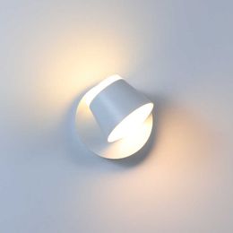 LED-wandlamp 360 graden roteerbare led wandlamp slaapkamer nachtkastje licht armatuur wandgemonteerde armatuur moderne el decoratie 210724