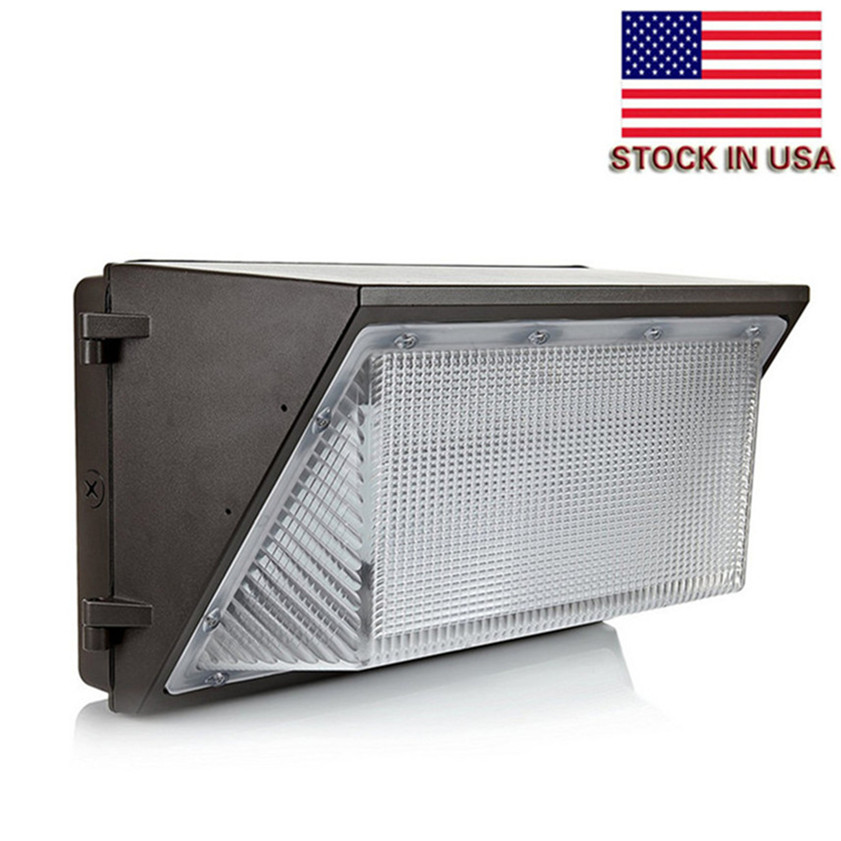 Photocell Built-in Led Wall Pack 5000K 60W 100W Fixture Lights Flood Light Wash Lamp Energy Savings efficient Building Outdoor Lighting