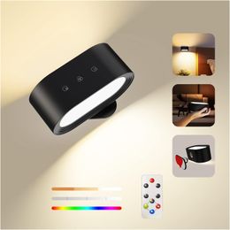 Amplia de pared LED, lámparas de carga de carga extraíbles con batería, luces de ambiente RGB, 3 color Temper