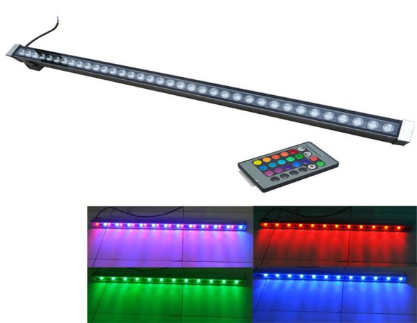 Rondelle de mur LED RGB 12W 18W 24W 30W 36W lavage mur lampe à LED lumières d'inondation coloration lampe barre lumières LED projecteur paysage éclairage4952508