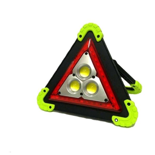 Mini lampe de travail triangulaire portative d'avertissement de LED, éclairage de Projection d'épi et lumière de Camping 334298