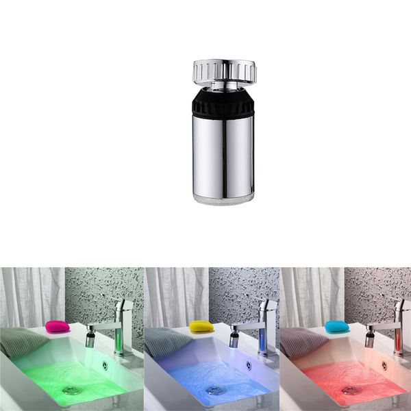 LED LED GLOW LIGHT 7 Color Cambio de ducha LED Cabeza de grifos Baño a casa 24 mm para grifo de cocina