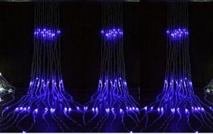 LED Waterfall String Gordijn Licht 6 M * 3M 640 LEDS3M * 6 M 576LED Waterstroom Kerstfeest Holiday Decoration Fairy String Lights