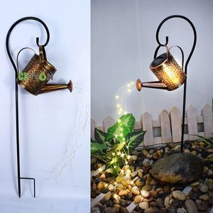 LED Watering Can Light Solar Lampen Waterdichte Outdoor Tuin Landschap Decoratie Effect Lamp