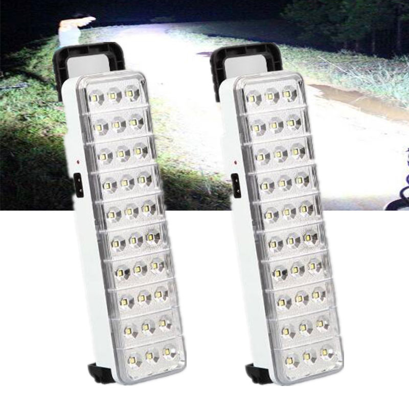 Torcia a LED impermeabile di emergenza mini 30 LED 2 modalità lampada ricaricabile per campo domestico all'aperto