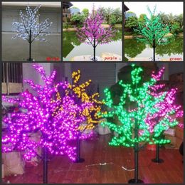 LED étanche paysage extérieur jardin pêche arbre lampe simulation 1 5 m 480 576 lumières LED cerisier fleur arbre lumières jardin dec298q