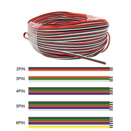 LED Draad Kabel 2Pin 3Pin 4Pin 5Pin 6Pin Verlengkabel Voor WS2812B WS2811 2835 5050 SK6812 RGBW 5050 RGB strip Licht