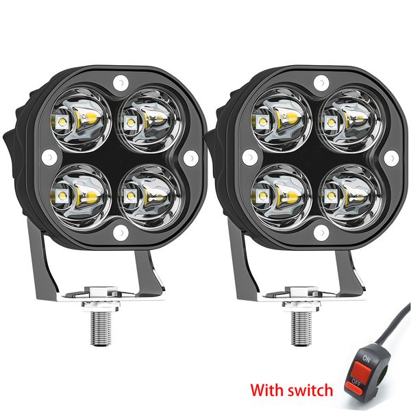 Led travail lumière 12V 24V pour voiture 4x4 tout-terrain moto camions tracteurs bateau 4WD ATV SUV conduite antibrouillard projecteur voiture