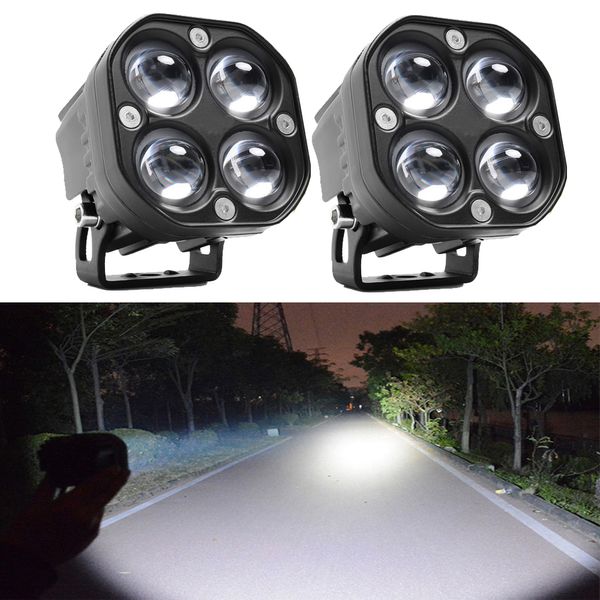 Barra de foco de lente de luz de trabajo Led 12V 24V para motocicleta coche 4x4 todoterreno ATV carrera Dirt Bike Pickup camión barco remolque coche