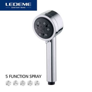 LEDEME 5 Fonction Pommeau De Douche À Main Économie D'eau ABS Pommeau De Douche En Plastique Filtre De Salle De Bains Spray Main Tenir Pommeau De Douche M99 H1209