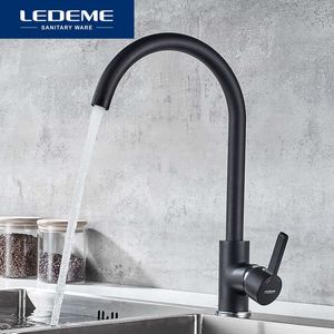 LEDEME Cuisine Robinet Sortie Tuyau Robinet 360 Degrés Rotation Courbe Classique Cuisine Évier Robinets Mélangeur D'eau Robinets Robinets L4299 210724