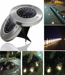 Le jardin solaire de lumière au sol de LED allume 16 LED allumant la lampe solaire imperméable de voie de jardin pour la lampe de décoration de pelouse d'allée de cour6497661