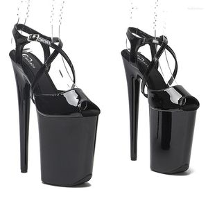 Leecabe 23cm/9inches Peep Sandals Toe High Heel Pool Dance Shoes Stripper Party Show Pase Platform Women 1K 2618