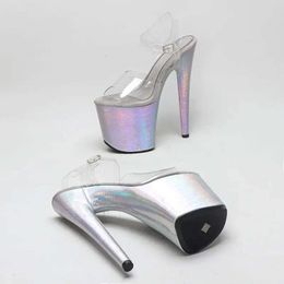 Leecabe S Sandales 20cm / 8inches PVC Upper Snake Pu Cover Plateforme High Heel Pole Dance Chaussures Sandale 8inche 6db Shoe