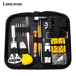 Leecnuo 148 16 Uds Kit de herramientas de reparación de relojes conjunto de ajuste de Metal abridor de caja de banda removedor de barras de resorte herramientas de relojero Watch3002