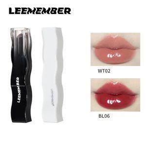 LEEMEMBER série de brillant à lèvres solide hydratant miroir glaçure hydrater teinte femmes beauté noir plume maquillage cosmétiques 231225