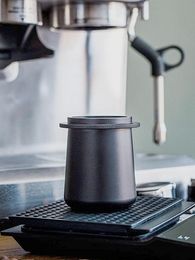 Leeseph Espresso dosis de dosis 51/53/58 mm aleación de aluminio barista café tazón de dosis de polvo de portafilter tazas de polvo de olfato