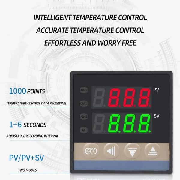 LEFAVEL SSR 40DA Estado sólido Controlador de temperatura de la temperatura C100 Probación de detección de temperatura Controlador de temperatura 1 conjunto
