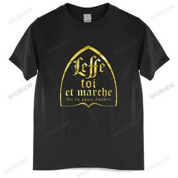 Leffe-vous-même et marchez si vous pouvez encore T-Shirt texte français humour bière alcool amoureux de la boisson taille ue T-Shirt 220809