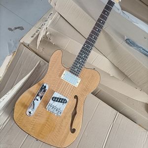 Linkshand 6 strings semi holle elektrische gitaar met rozenhoutfletboard aanpasbaar
