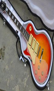 Linkshandige aas Frehley Guitar Cherry Sunburst Good 3 Double Coil Pickups Mahonie Body Chrome Hardware Electric Guitars5100796