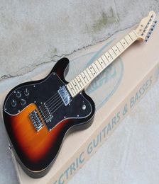 Guitare électrique tabac sunburst pour gaucher avec corps en frênePickguard noirTouche en érablePeut être personnalisé sur demande9971713