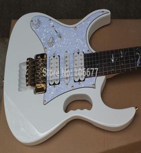 Accessoires de qualité supérieure à gauche de Korea Ibz Jem 7V Steve Vai Dimarzio Floyd Rose White Electric Guitar 6892779