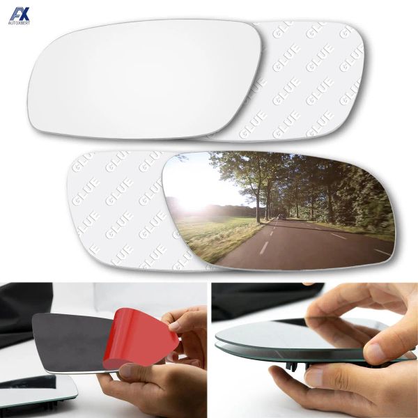 Miroir de la porte du côté droit gauche Sticker en verre sans chauffage pour VW Volkswagen Touran MK1 2003-2009 RÉSEUR