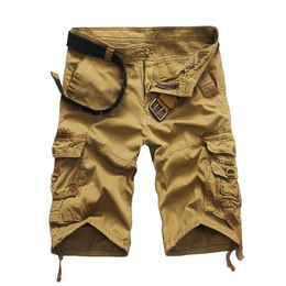 Linker ROM NIEUWE PRODUCT Hoogwaardige Mannen Pure Cotton Camouflage Cargo Shorts / Mode Mannelijke Losse en Comfortabele Camouflage Shorts