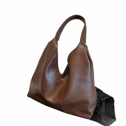 Leftside Fi Design lederen schoudertas voor vrouwen 2023 neigen vrouwelijke eenvoudige grote onderarm hobo tas handtassen en portemonnees o0wb#