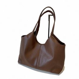 Bolsas de bolsas de cuero retro de Fi Fi Fi para mujeres 2023 tender Femenino simple Capacidad de gran capacidad Bolsos de color sólidos grandes n5tr#