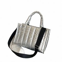 Leftside Sier Peded Crosbody Bags For Women 2023 Winter Koreaanse FI Designer vrouwelijke luxe schoudertas handtassen Q3G3#