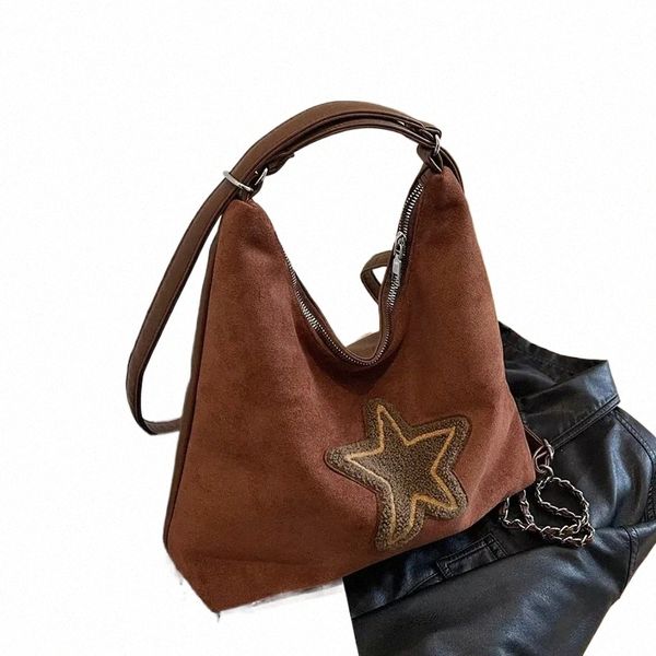 Sacs à bandouliers pour motifs étoiles de gauche pour femmes 2023 sacs à main en cuir rétro Fi pu et sacs à main sac crossbody p4wl # #