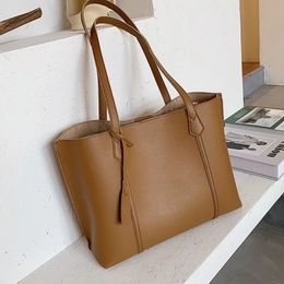 LEFTSIDE Vintage grande capacité en cuir PU fourre-tout femmes sacs à main marque de créateur sacs à bandoulière de luxe Shopper sac à provisions 240102
