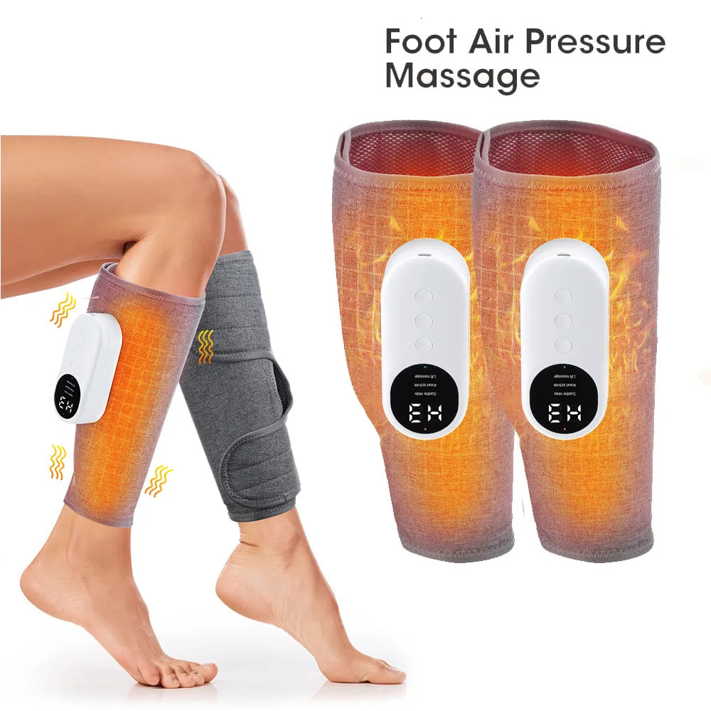 Massaggiatore per gambe Macchina per presaterapia per polpacci a pressione d'aria a 360° Dispositivo per massaggio domestico Comprimere i muscoli rilassanti 240305
