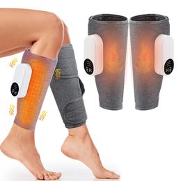 Masseur de jambe Compression d'air sans fil intelligent Airbag électrique machine de massage des jambes Circulation sanguine genou mollet soulagement de la douleur musculaire240227