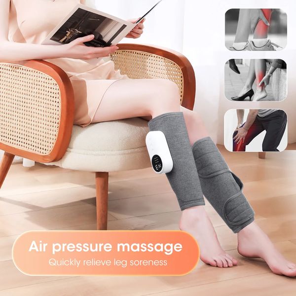 Masseurs de jambes Masseur de mollet à pression d'air à 360 ° Machine de présothérapie 3 modes Relaxation musculaire des pieds favoriser la circulation sanguine soulager la douleur 231121