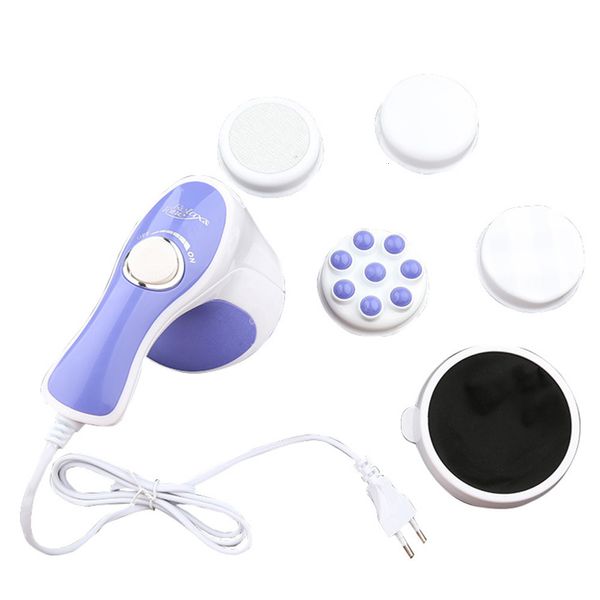 Masseurs de jambes 5 en-têtes Spin Body Massager Relax Tone Minceur Perdre du poids Brûler les graisses Appareil de massage complet 230422