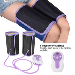 LEG Massagers luchtcompressie Leg Massager Elektrische bloedcirculator 9 Gears Verstelbare beenarmwrap Kalfstherapie Pijn Massagemachine 230411