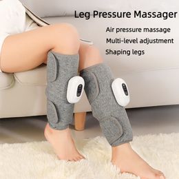 Masseur de jambes Masseur de mollet Appareil de massage électrique 3 modes Double Longcolumn Airbag Pression d'air Soulage le muscle Charge USB 230718