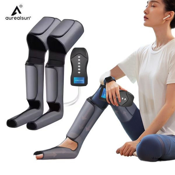 Masseurs de jambes Masseur de pieds à compression d'air électrique soins de santé exercice de circulation thérapie Shiatsu mollet cuisse massage soulagement 230826