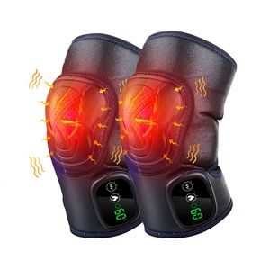 Leg Massagers Elektrische verwarming Knie Massager Leggewricht Vibratatietherapie Elboogondersteuning verlichte artritis Pijn Warme wikkel over kniepad Massage 230310