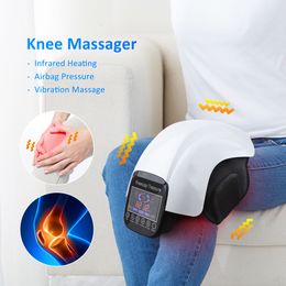 Leg Massagers Elektrische verwarming Knie Pad Air Pressotherapie Massager gewricht Infrarood Therapie Artritis Pijn Verlichting Temperatuur Massage 230511