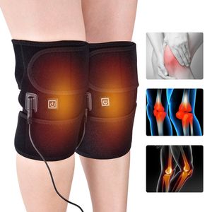 Masseurs de jambes Genouillères chauffantes électriques pour les jambes Thérapie chauffée à infrarouge Compresse du genou Arthrite Soulagement de la douleur Dos Épaule Coudière Saine 230923