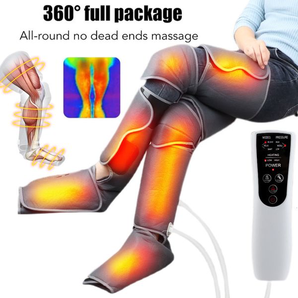 Masseur de jambes Masseur de pression d'air des pieds Compresser la pressothérapie Mince Anti-cellulite Jambes minces Muscle Relax Varices 230718