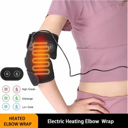 Beenstimulators Verwarming Elleboogkussen Warm Wrap USB Arm Sleeve Brace Ondersteuning Therapie Voor artritis Gewrichtsblessure Pijnverlichting Revalidatie 231118