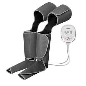 Leg Massagers Klasvsa Air Compression Massager Verwarmd voor voet- en kalfdijcirculatie met handheld controller 2 Modi 3 Intensiteiten 230422