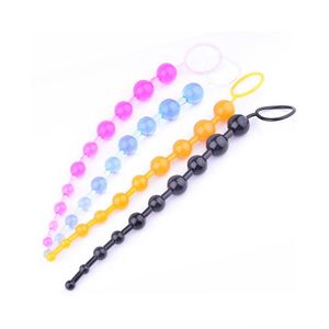 Masajeadores de piernas Plástico Anal Bead Próstata Stimator Ball Beads Butt Plug Adt Productos Juguetes para mujeres Hombres Drop Entrega Salud Belleza Mas Dhzks