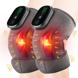 Massageurs de jambe Masseur de genou thermique électrique Joix de la jambe Chauffage vibration Massothérapie Elbow Souppe arthritique Pain Physiothérapie Support 230203