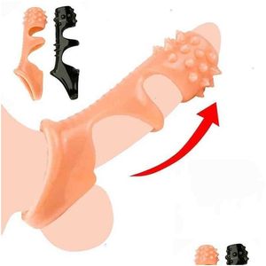 Masseurs de jambes Toy Masr Anneaux de pénis réutilisables Enhancer de manchon Adt pour hommes Retarder le verrouillage du sperme Boutique érotique intime Pas de vibrateur Drop Deliver Dhvyd